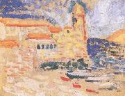 Henri Matisse View of Collioure(The Bell Tower) (mk35) oil painting